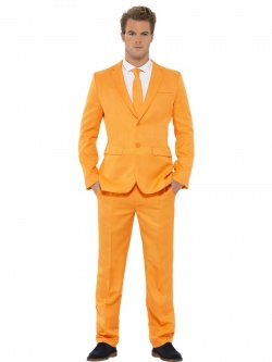 Vtipný oblek - barva oranžová