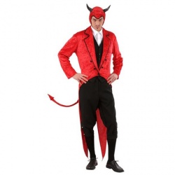 Černo-červený kostým pekelného pána